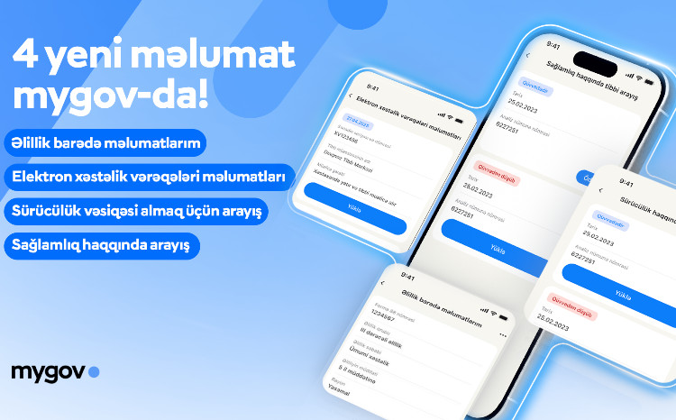 “mygov” platformasına yeni tibbi məlumatlar inteqrasiya olunub 