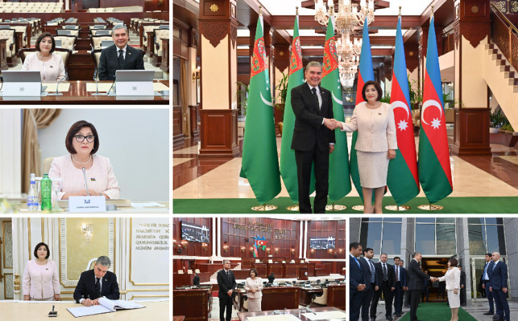 Speaker of Milli Majlis Sahiba Gafarova Meets Speaker of Halk Maslahaty of Turkmenistan 