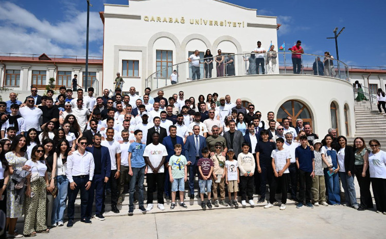 "Qarabağ"ın Xankəndidə tələbələrlə görüşü olub 
