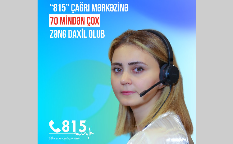 “815” Çağrı Mərkəzinə 70 mindən çox zəng daxil olub 