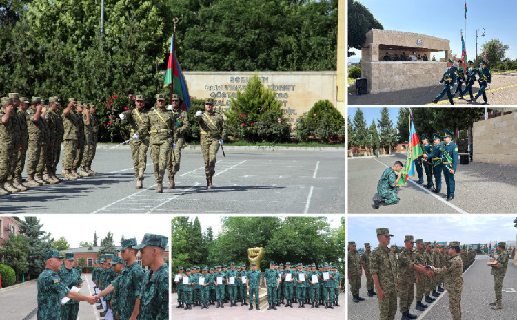 Hərbi xidməti başa vuran sərhədçi əsgərlər Silahlı Qüvvələrin ehtiyatına buraxılıb 