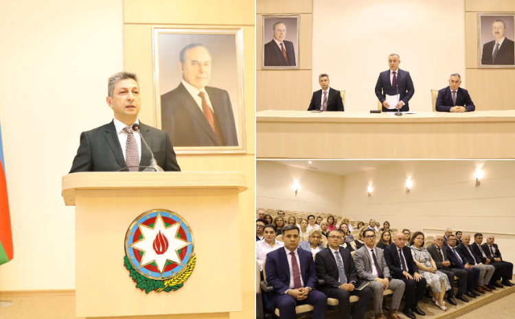 Səhiyyə naziri institutun yeni rektorunu kollektivə təqdim edib 