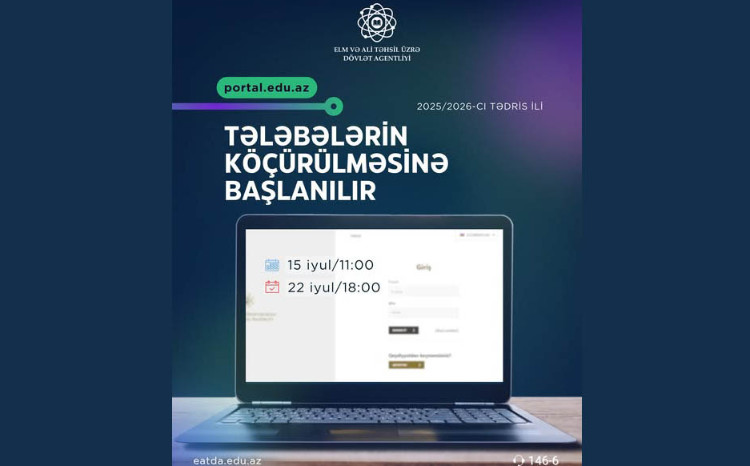 Tələbələrin köçürülməsi prosesinə start verilir 