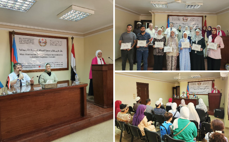 Misirdə Azərbaycan dilini öyrənən tələbələrə diplomlar təqdim olunub 