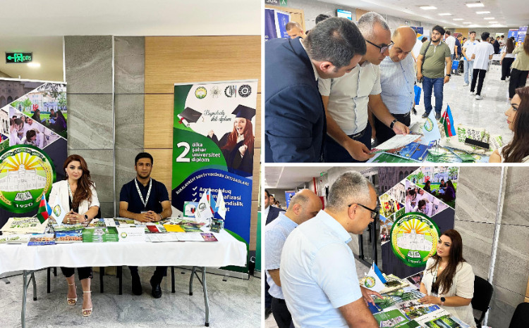 ADAU DİM tərəfindən təşkil olunan ali təhsil sərgisində iştirak edir 