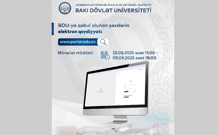 BDU-ya qəbul olunanların nəzərinə! 