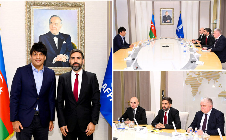 Rövşən Nəcəf Pakistan Futbol Federasiyasının prezidenti ilə görüşüb 