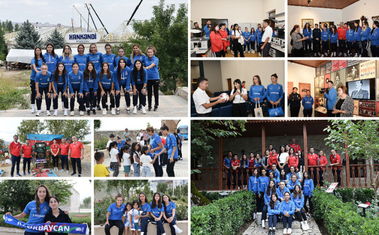 Milli komandanın Qarabağa səfəri başa çatıb - VİDEO