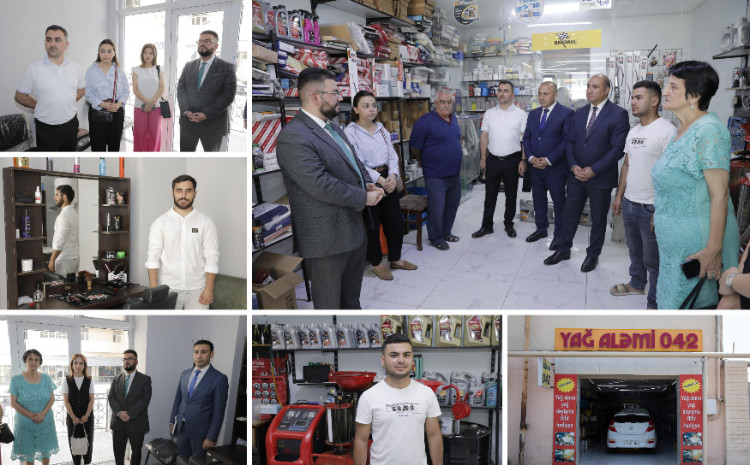 Özünüməşğulluq proqramı çərçivəsində gənclər üçün qurulmuş xidmət sahələrinə infotur təşkil edilib 