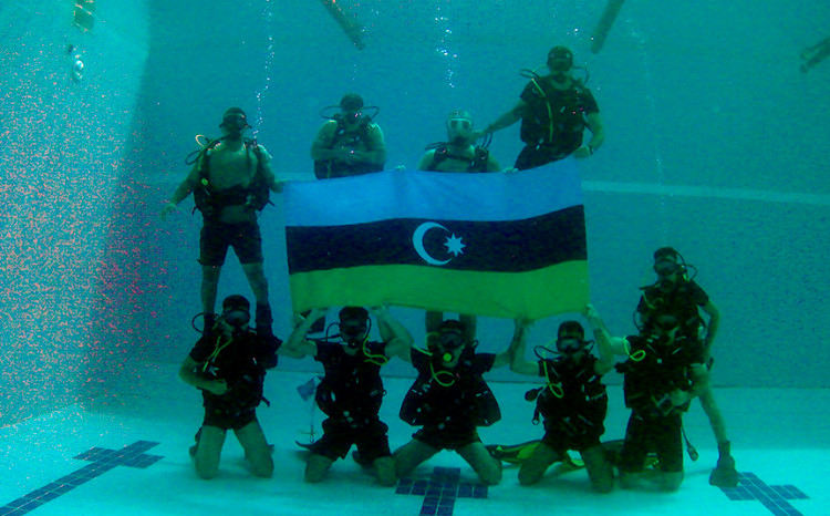 HDQ-də dalğıc kurslarının buraxılış mərasimi keçirilib - VİDEO