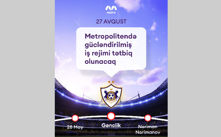Metropolitendə gücləndirilmiş iş rejimi tətbiq olunacaq 