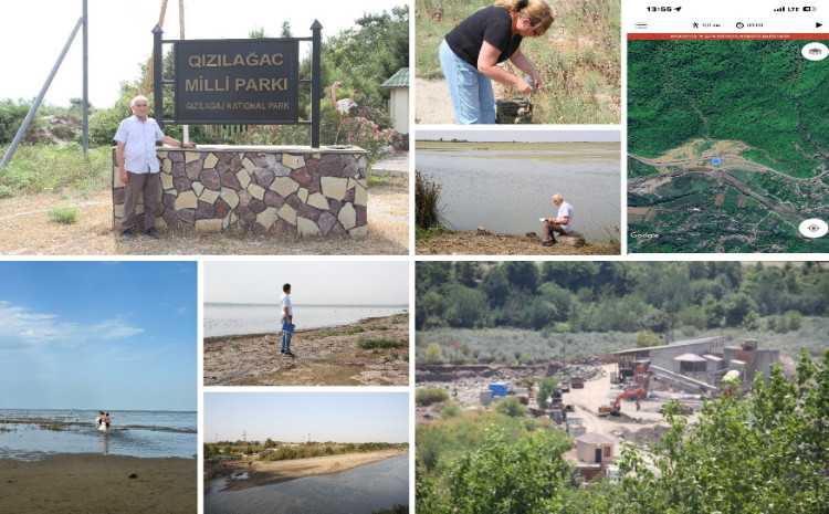 Coğrafiya İnstitutunun əməkdaşları Xəzəryanı ərazilərdə tədqiqat aparıblar 