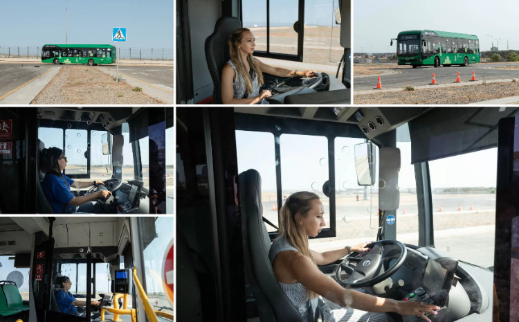 Azərbaycanda qadın avtobus sürücüləri hazırlanır 