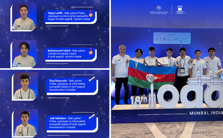 Azərbaycan məktəbliləri XVIII Beynəlxalq Astronomiya və Astrofizika Olimpiadasında uğur qazanıblar 