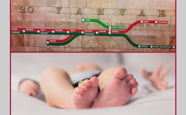Metroda doğulan körpə 25 yaşına qədər metrodan ödənişsiz istifadə edə biləcək