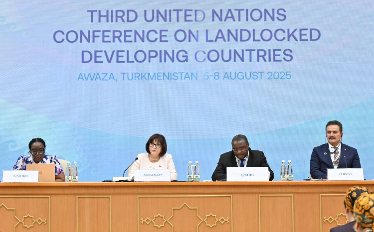 Sahiba Gafarova Presides over a Session at Inter-Parliamentary Forum in the format of the UN Conference Held in Turkmenistan 