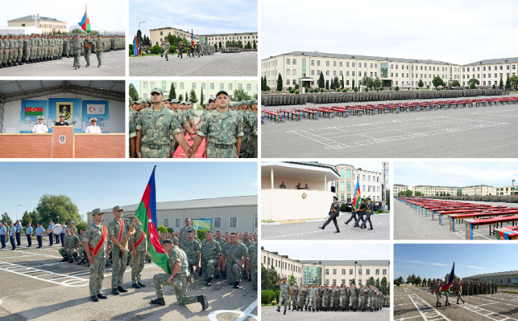 Azərbaycan Ordusunda andiçmə mərasimləri keçirilib - VİDEO