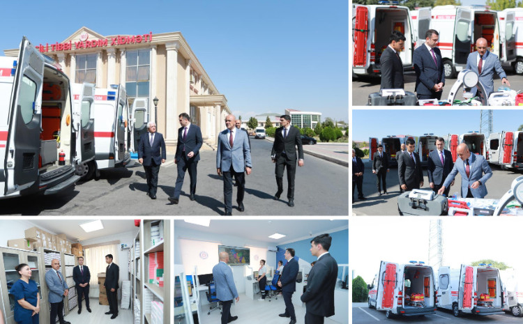 Naxçıvanda yeni təcili tibbi yardım briqadaları və avadanlıqları istifadəyə verildi 