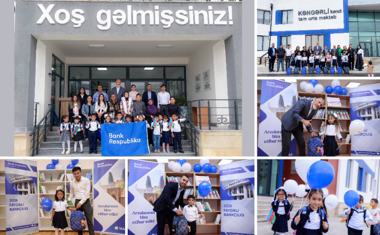 Банк Республика порадовал детей, впервые идущих в школу в Агдаме 