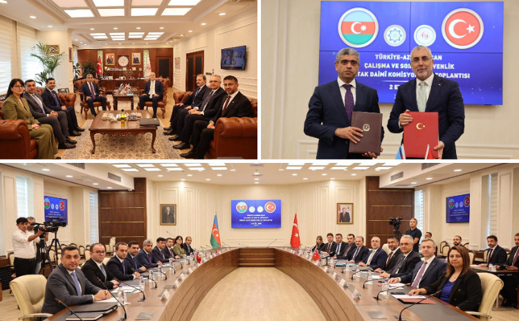 Azərbaycanla Türkiyə arasında əmək və sosial müdafiə sahəsində əməkdaşlıq üzrə Birgə Daimi Komissiyanın iclası keçirilib 