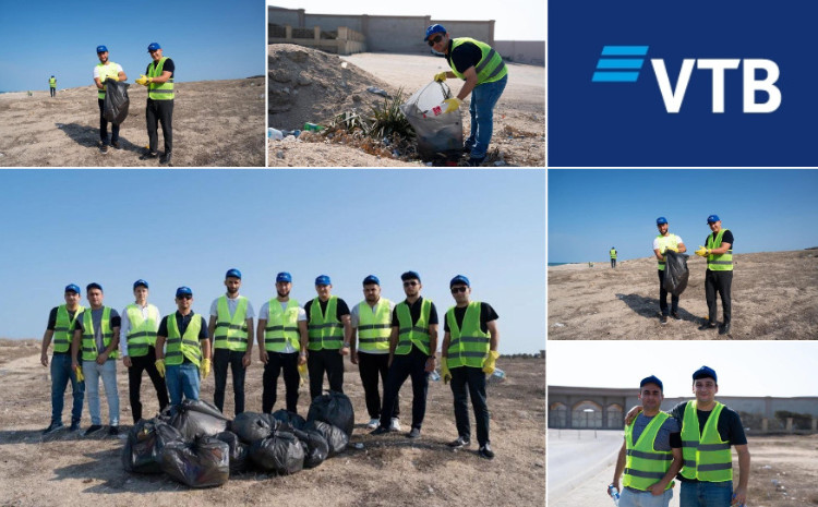 ВТБ (Азербайджан) провел акцию по очистке пляжа в поселке Бильгя 