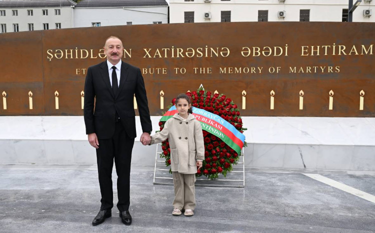 Prezident İlham Əliyev Gəncə Memorial Kompleksinin açılışında iştirak edib - VİDEO