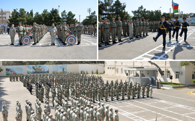 Gənc əsgərlərin andiçmə mərasimi keçirilib 