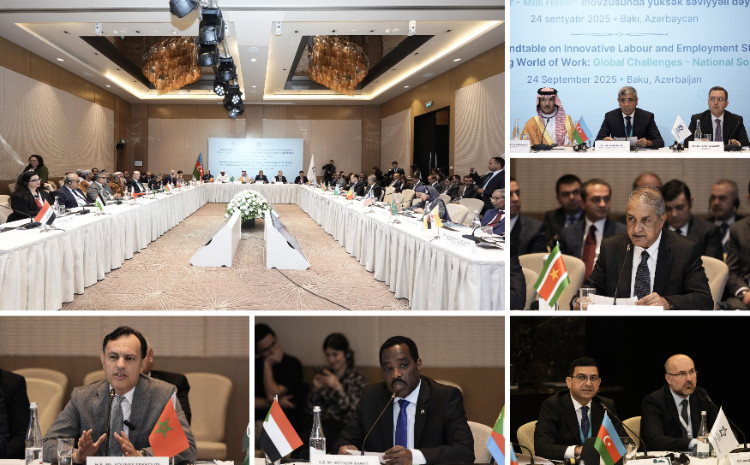 İƏT-ə üzv dövlətlərin əmək nazirlərinin iştirakı ilə yüksək səviyyəli dəyirmi masa keçirilib 