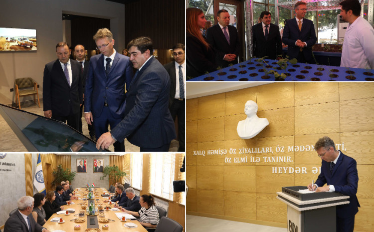 Macarıstanın mədəniyyət və innovasiya naziri Balazs Hankonun rəhbərlik etdiyi nümayəndə heyəti BDU-da 