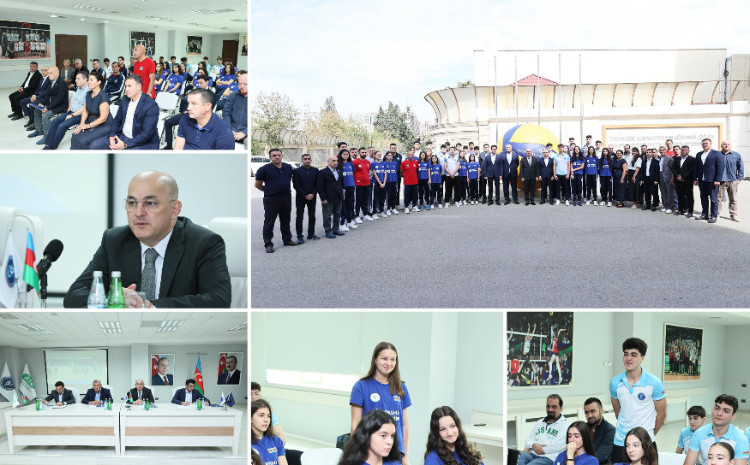 Şahin Bağırov III MDB Oyunlarında çıxış edəcək voleybol komandaları ilə görüşüb 