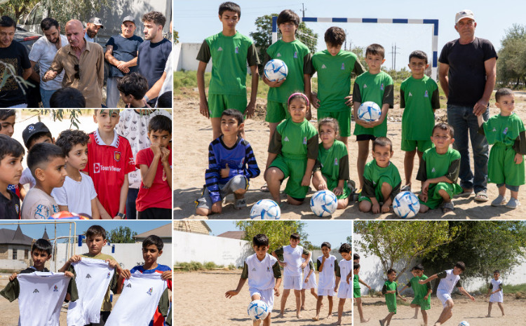 AFFA azyaşlıları futbol inventarları ilə təmin etdi 