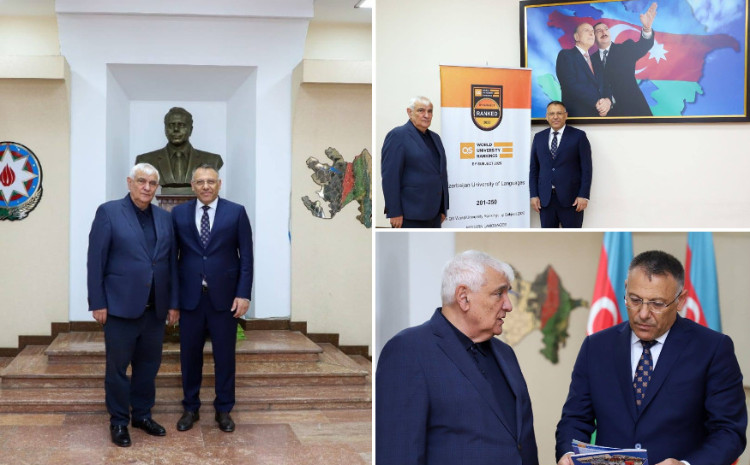 İğdır Universitetinin rektoru ADU-da qonaq olub 