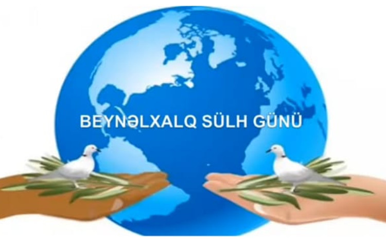 Kitabxanada Beynəlxalq Sülh Günü ilə əlaqədar videoçarx hazırlandı 