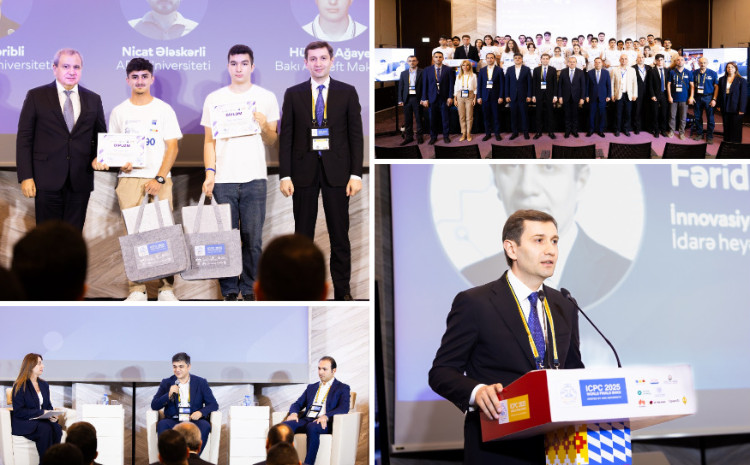 ICPC dünya finalı çərçivəsində “R.M. 90” proqramlaşdırma müsabiqəsinin qalibləri mükafatlandırılıb 