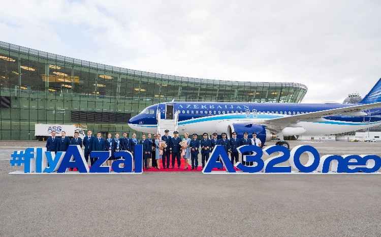 AZAL пополнил флот новым самолетом Airbus A320neo - ВИДЕО