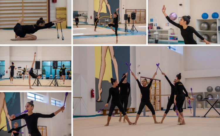 Грациозные и сильные: художественные гимнастки Азербайджана готовятся к III Играм СНГ 