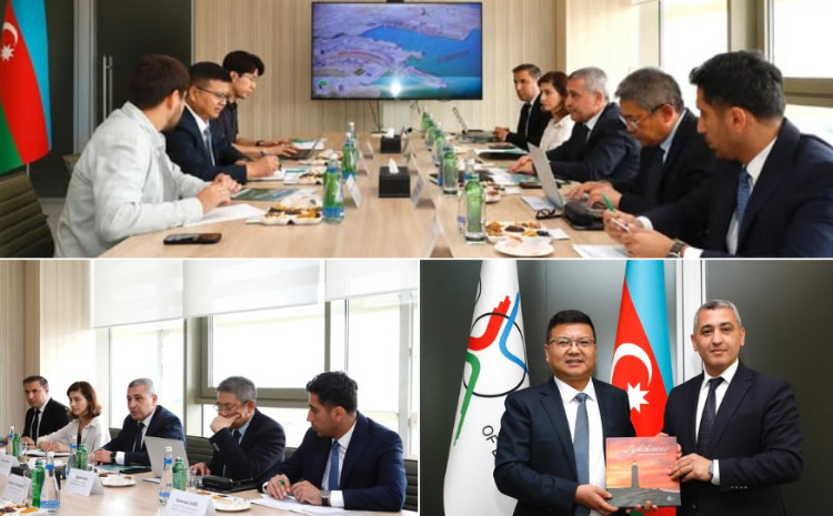 “CRCT Qazaxıstan” beynəlxalq logistika şirkətinin nümayəndələri Bakı Limanının imkanları ilə tanış olublar 