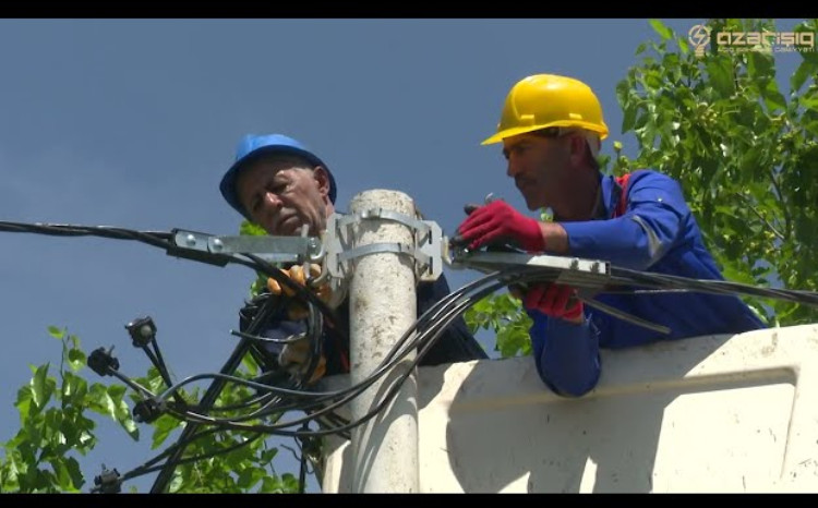 “Azərişıq” ASC Saatlı və Sabirabadın elektrik təsərrüfatını yeniləyir - VİDEO