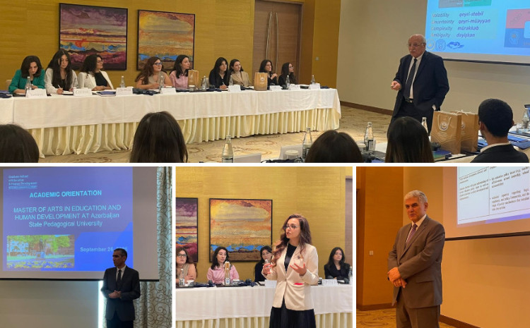 ADPU-da ikili diplom proqramına qəbul olunanlarla orientasiya görüşlərinə başlanılıb 