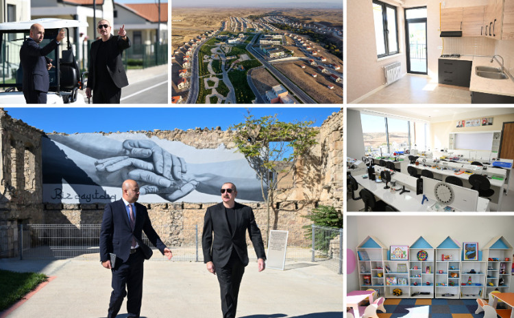 President Ilham Aliyev participated in opening of first phase of Horovlu village in Jabrayil district  President Ilham Aliyev participated in opening of first phase of Horovlu village in Jabrayil district