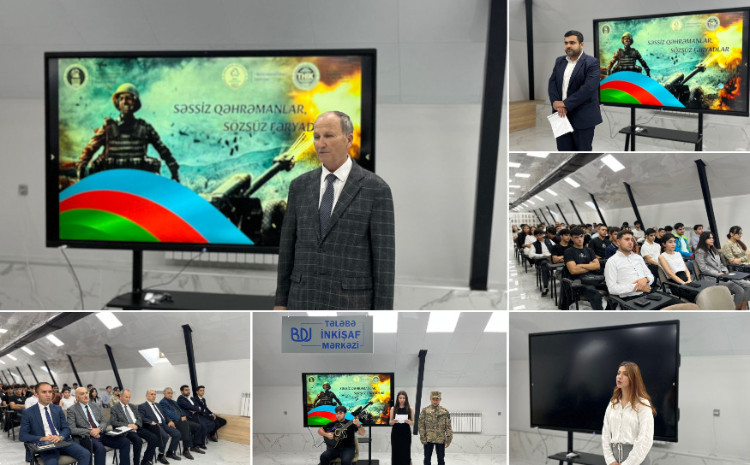 BDU-nun Geologiya fakültəsində şəhidlərin xatirəsi anılıb 