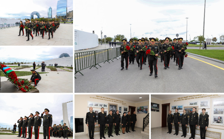 Dövlət Xidmətinin şəxsi heyəti Zəfər parkını ziyarət edib 