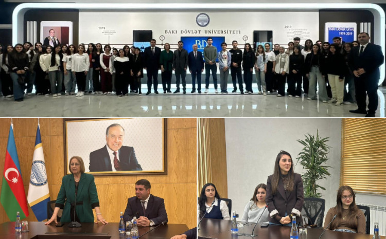 BDU-da “Heydər Əliyev mühazirələri”nin növbəti qonağı YAP Veteranlar Şurasının sədr müavini Sədaqət Qəhrəmanova olub 
