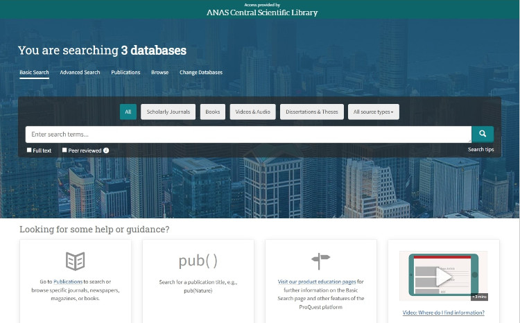 MEK oxucularına “ProQuest Central” akademik məlumat bazasından istifadə imkanını təqdim edir 