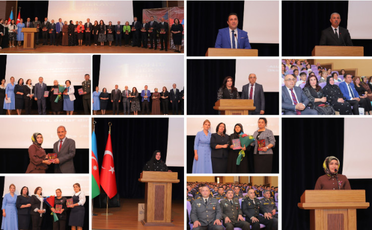 Naxçıvan şəhərində “1 şəhid, 1 hekayə, 1 şeir” layihəsi çərçivəsində hazırlanmış kitabın təqdimat mərasimi keçirilib 