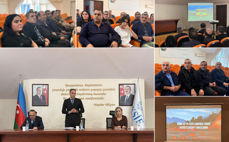 Çıldıran və Aşağı Oratağ sakinləri sosial müdafiə tədbirləri və mina təhlükəsi ilə bağlı maarifləndirilib 