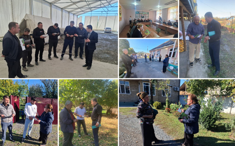 Zaqatala və Balakəndə zərərvericiyə qarşı maarifləndirmə davam edir 