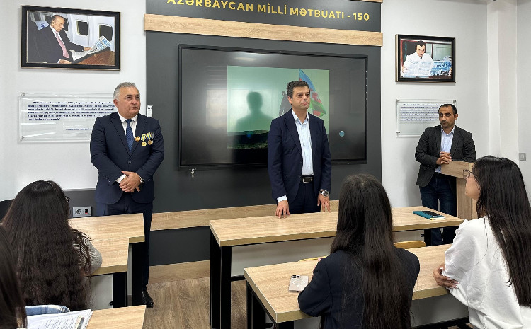 BDU-nun Jurnalistika fakültəsində Vətən müharibəsi iştirakçısı Pərviz Aslanovla görüş 