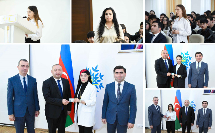 Aqrar Kollecdə Yeni Azərbaycan Partiyasına üzv olan tələbələrə vəsiqələri təqdim olunub 