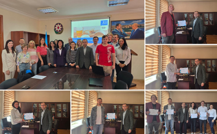 Cİ-də təcrübə keçən xarici tələbələr elmi seminarda çıxış ediblər 